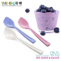 Cuillères à thé jetables multicolores en PS de qualité alimentaire certifiées HACCP/ISO 22000/NSF, 11,5 cm, pour la crème glacée, ensembles de couverts de voyage