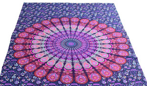 Tapiz de Mandala indio Par Pal, tapiz de Mandala para colgar en la pared, tapices redondos de algodón Hippie, decoración de cama de Mandala, arte étnico para el hogar - Product Image 2
