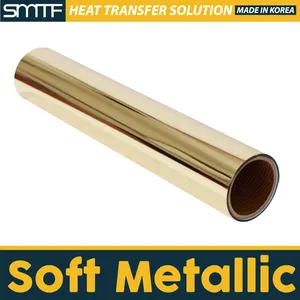 SMTF Soft Metallic HTV  hot stamping foil with hotmelt  HTV Heat Transfer Vinyl for garments and easy weeding  Assorted colors