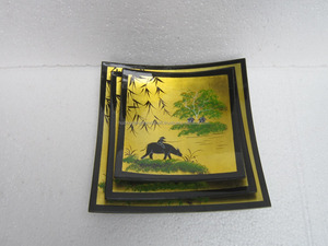 Cheap and nice set of lacquer dish lacquer dinnerware set for hotel/restaurant - Product Image 1