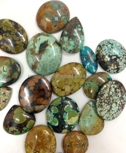 Inde vente chaude naturel tibétain Turquoise Cabochon en vrac pierre précieuse Semi-précieuse pour la fabrication de bijoux meilleure qualité en gros Lot - Product Image 1