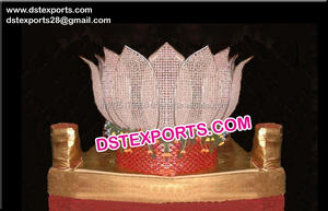 Boda marroquí Cristal Palki Plata Cristal Boda Elegante Doli Fabricado y Exportadores de Palki EE. UU. DST Exports Factory - Product Image 6