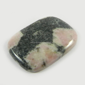 Pierre précieuse naturelle Jaspe Arachide, Cabochon rectangulaire coussin 28x20mm, 5,26 g, pour bijoux - Product Image 1