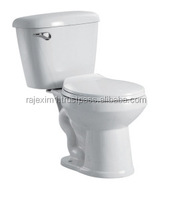 WC intelligent de luxe en deux parties avec réservoir encastré, chasse d'eau automatique, en céramique