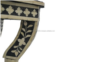 Meubles de salon indiens en bois massif incrustés d'os Design moderne avec hauteur réglable pour un usage domestique - Product Image 5