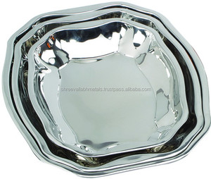 Assiette en acier inoxydable écologique Zig Zag - Product Image 1