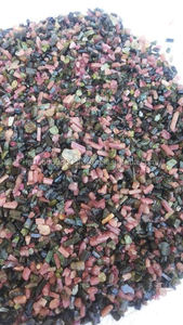 พลอยทัวร์มาลีนหลากสีธรรมชาติทรงหัวใจและทรงกลม สีชมพูและสีเขียว สำหรับทำสร้อยคอและเครื่องประดับ - Product Image 1