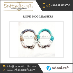 Collar de cuerda Ombre para perro, collar de cuerda náutico, collar de cuerda hecho a mano - Product Image 1