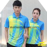 Maillot de Tennis de Table Homme Grande Taille Haute Qualité Col Roulé Brodé Logo Personnalisé Respirant Séchage Rapide 100% 3D