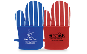 Mitte de four de poche thermo-prise en main, tout en coton, avec boucle suspension, dossier matelassé, livré avec votre logo - Product Image 2