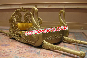 Boda de Metal plata de latón Cisne Doli de Metal de plata tallada boda Pavo Real Palki fabricante y exportador - Product Image 2