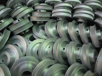 Pulley Timing Belt MXL 80T Berkualitas Tinggi, Bahan Aluminium Alloy 6082 yang Tahan Lama, Permukaan Anodized, Diameter Lubang 10mm, Diameter 50mm 1
