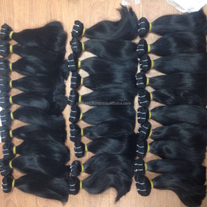 ผมมนุษย์เวียดนามตรงธรรมชาติ100% ผมบริสุทธิ์เรมี่เครื่องจักรทอหลายความยาว28 "30" 8" - Product Image 1