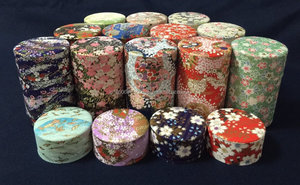 Lata de metal Wasabi japonés de alta calidad para almacenamiento de té y envoltura de regalos - Product Image 1