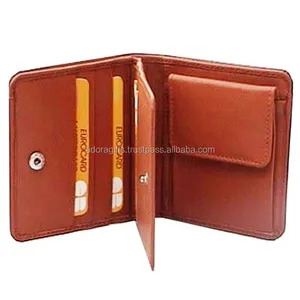 Leather card case/cardholder with coin pocket