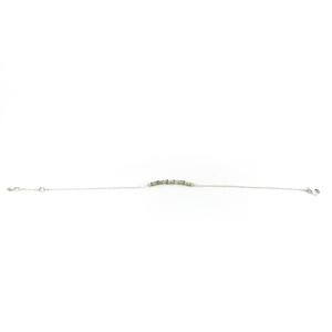 Shri Ashapura Jewels Thinnest Chain <b>Beads</b> Labradorite 925 Sterling <b>Silver</b> Classic Unisex Women's Wedding Party <b>Bracelet</b> - Product Image 4