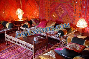 Décoration de scène indienne musulmane Walima avec parapluies Décorations de scène de mariage asiatique par fabricant comprenant un ensemble de canapés pour les mariages - Product Image 5