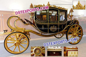 รอยัลสีดำทองม้ารถม้าวาดพระราชสีดำรถม้างานแต่งงานวาดผู้ผลิตรถ - Product Image 3