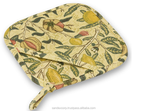 ที่ใส่หม้อผ้าฝ้ายพิมพ์ลายสีเขียวสำหรับใส่หม้อแบบเย็บ - Product Image 3