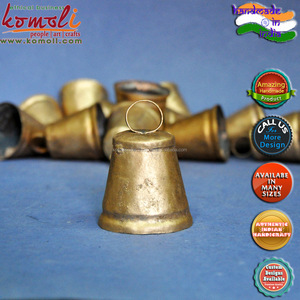 <span class=keywords><strong>Mini</strong></span> sino de vaca de metal rústico de ferro pequeno, design personalizado de patinhas como você precisa