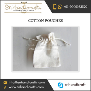 Grands sacs en mousseline de coton (5 x 8 pouces) pour bijoux, sacs cadeaux, cadeaux de mariage - Ensemble de 10 créations artisanales - Product Image 1