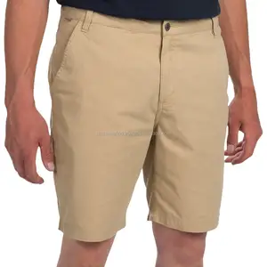Pantalones Cortos Bermuda Chino Caqui para Hombre al por Mayor, 100% Poliéster, Tejido, Impermeable, de Secado Rápido, Talla Grande, Alta Calidad, Gran Venta - Product Image 1