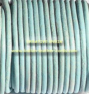 Vente en gros de cordons ronds en cuir pour la fabrication de bijoux de différentes tailles (1mm à 8mm) compatibles avec les perles en métal - Product Image 2