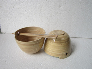 2016 hot sale bamboo bowl/soup bowl with chopstick price from Vietnam manufacture - Product Image 2