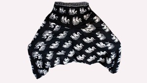 Lephant-Pantalón de algodón elástico estilo harem para mujer, pantalón bohemio estilo hippie para yoga, venta al por mayor - Product Image 2