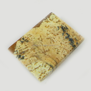 Jaspe à image naturelle 3.20 gms, Cabochon rectangulaire, pour bijoux, 15x19mm, IG0724, haute qualité - Product Image 2