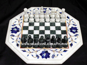 White <b>Marble</b> Inlay Mother Of Pearl <b>Table</b> Top Rectangle Shape Animal Design Best Quality Material Used Kitchen Or Home Decoration - Product Image 3