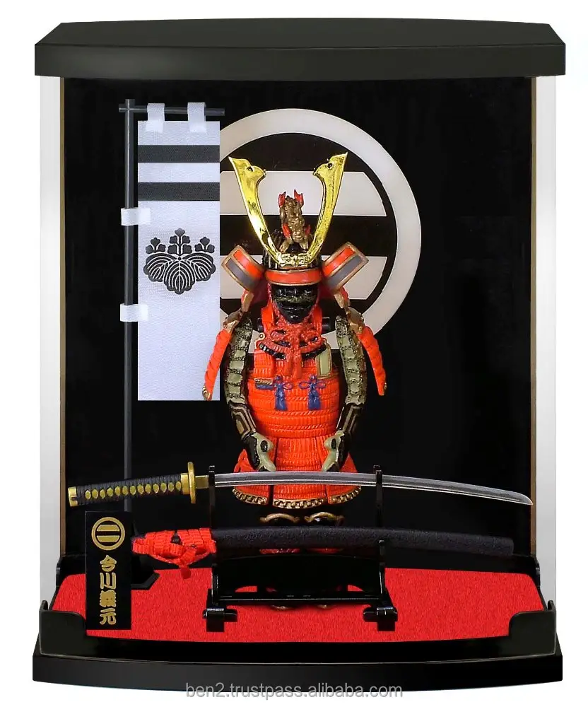 Armadura de armadura de samurai japonés, figura en busca de distribuidor en singapur, armadura de cuerpo de piel de dragón