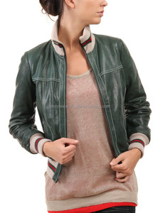 Womens Comfortable Leather <b>Jacket</b> Modern Breathable Outerwear Customizable for Casual and Winter Wear - Product Image 2