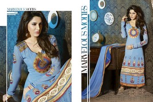 Trajes Anarkali de Diseño Kanya Libas, Estilo Pakistaní, para Mujer, Elegantes para Fiestas, Material de Algodón y Lino, Servicio OEM - Product Image 4