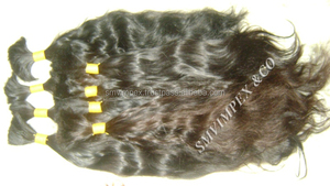 Extensiones de cabello a granel indio virgen Natural sin procesar 100%, cutícula alineada, cabello crudo sin trama India, cabello de la mejor calidad - Product Image 3
