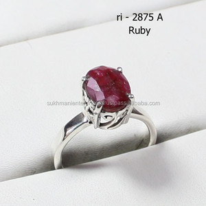 Joyería de plata 925, anillo de Rubí, joyería al por mayor - Product Image 1