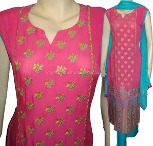 Femme Eid Robe Pakistanais Salwar Kameez Prêt Fabriqué Pour Mariage