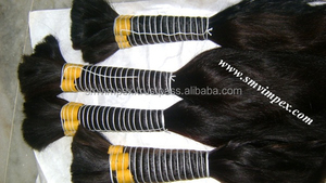 Cabello humano virgen Remy indio a granel de alta calidad, precio de descuento, Marrón Natural, sin procesar, suelto, onda profunda, estilos de rizos italianos - Product Image 2