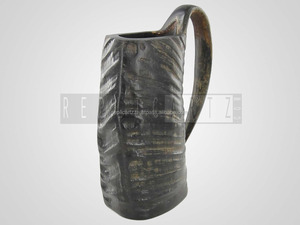 Jarra de Cerveza Vikinga de Cuerno de Búfalo, Vaso de Cuerno Natural Genuino Hecho a Mano, Taza Rústica Vintage, Regalo para Hombres, Decoración para Bar en Casa, Colección - Product Image 3