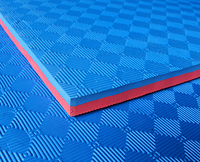 Tapis de puzzle en mousse EVA injectée ATYAPI, sur mesure, pour arts martiaux, judo, taekwondo, couleur zèbre, en rouleau