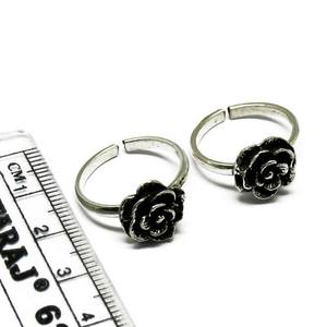 Anillos de plata de ley 925 con forma de flor, joyería fina hecha a mano - Product Image 5