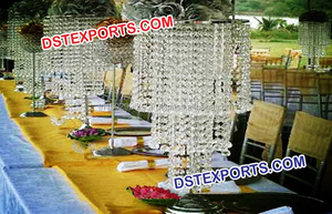 Pièces centrales de mariage en cristal, magnifique porte-bougie, centre de table en cristal décoratif - Product Image 3