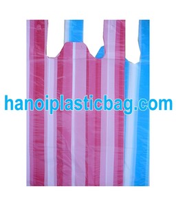 HDPE stripe t shirt <b>bag</b> at <b>cheap</b> price - Product Image 2