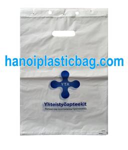 HDPE printing die cut blockhead plastic bag - Product Image 2
