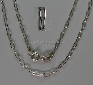 Cadenas de plata esterlina con diversos diseños Elegantes accesorios de joyería - Product Image 1