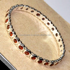 925 Sterling Silver Fine Bracelet Grenat Gemme Bijoux De Mode Bracelet Belle Anniversaire De Mariage Charme Bracelets - Product Image 6