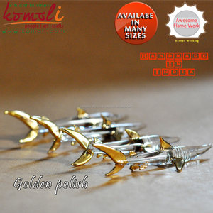 Figurine en verre de requin artisanale Sculpture de poisson de mer, Figurine décorative de poisson en verre pour la maison, le bureau et les objets de collection - Product Image 5