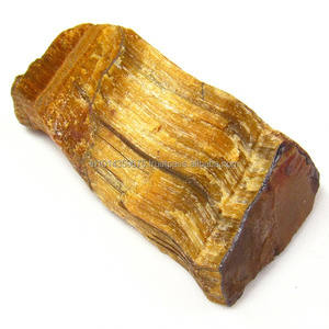 Pierre brute naturelle œil de tigre jaune de mines directes - Product Image 1