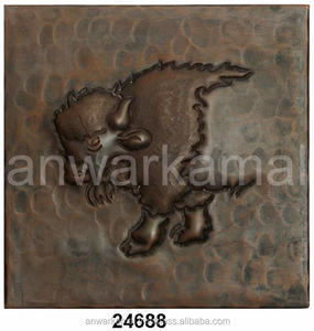 กระเบื้องทองแดงติดผนังห้องครัวลายนูนดีไซน์ใหม่ - Product Image 2