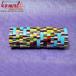 Boxy เรซิ่นหลายสีบางบางกำไลสร้อยข้อมือผู้หญิงแฟชั่นเครื่องประดับ - Product Image 4